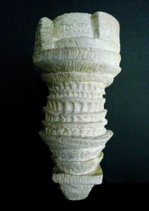 Tour Babel, plâtre et marbre, h30cm, original, pièce unique